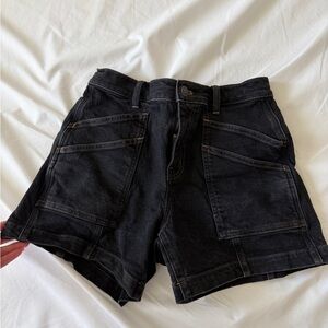 Madewell Black Jean Shorts